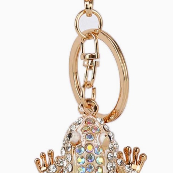 Frog Rhinestone Purse Charm - Picture 5 of 7